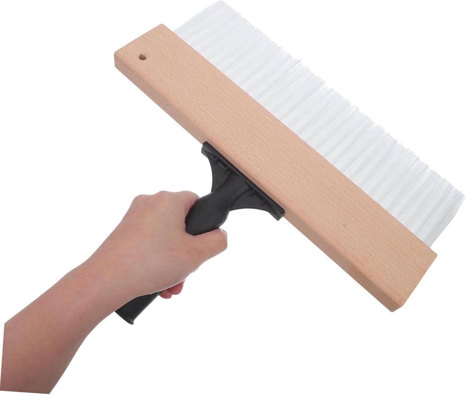 SOLUSTRE Texture Paint Brush with Angled Linen Effect Bristles, 32cm Wide Art Paint Tool for Wall Decoration, Drywall Texture and Craft Painting Supplies