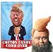 Cotton Candy Comb Over Donald Trump Novelty - Handmade in The USA, Gluten Free and Kosher - Funny Gag Gift for Friends, Moms, Dads, Christmas - Orange Flavored Pre-Packaged Cotton Candy (1oz)