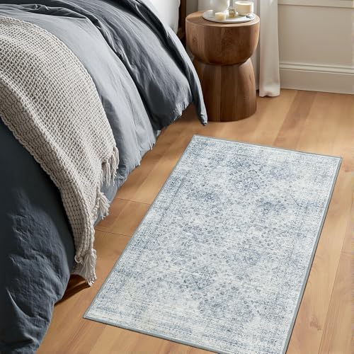 Tapete decorativo MIULEE 2x3 washable azul miniatura 7
