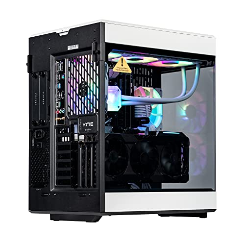 Image of Velztorm White Praetix Custom Built Y60 Gaming Desktop PC (GeForce RTX 5070 Ti 16GB (Beats 4080), Liquid Cooled Intel i9-14900K, 64GB DDR5, 2TB PCIe SSD, 1000W PSU, WiFi 6,Win11Pro)