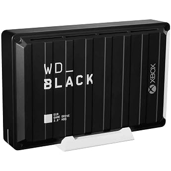 WD_BLACK D10 12TB Game Drive for Xbox, 7200 rpm and active cooling for your game collection
