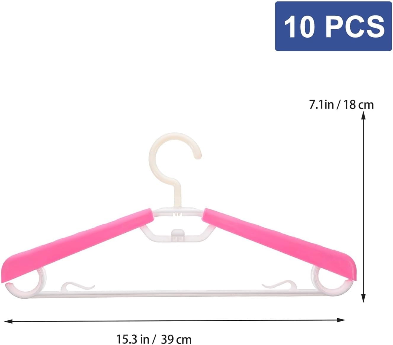伸縮ハンガー 10本 跡が残らない 滑り止め 衣類掛け 丈夫 強力 ラック エクストラワイド 家庭用 省スペース 寝室用(B)
