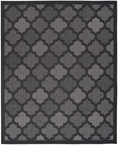 Tapete decorativo Nourison 7 x 10 pies Charcoal Black miniatura 4