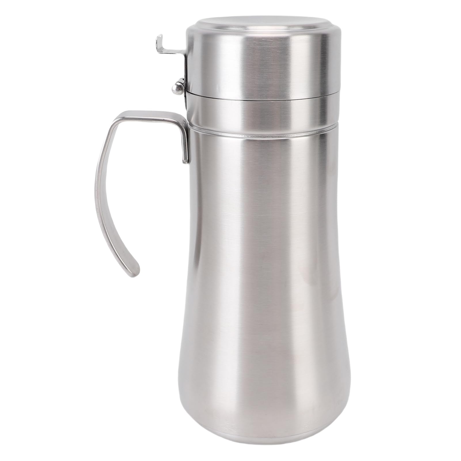 Bottiglia dispenser di olio in acciaio a tenuta stagna, contenitore multiuso per aceto con coperchio, per cucina, cucina, barbecue, strumento essenziale da cucina, 500 ml