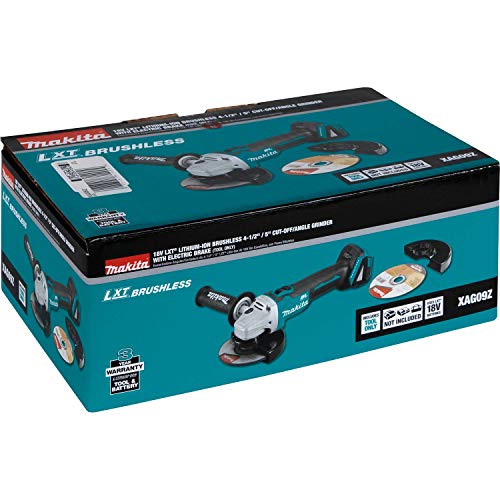 Makita Xag09Z 18V Lxt Lithium-Ion Brushless Cordless 4-1/2"/5" Cut-Off/Angle Grinder #TOP6