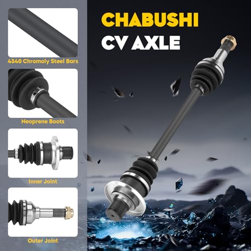 Front Right CV Axle Shaft for Arctic Cat 400 650 2006-2012 (excluding Mud Pro), for Arctic Cat 500 700 2006-2014 (excluding Mud Pro), for Arctic Cat 450 550 1000 2009-2012, Replaces for 1502-874 by Chabushi - Used condition - Image 2