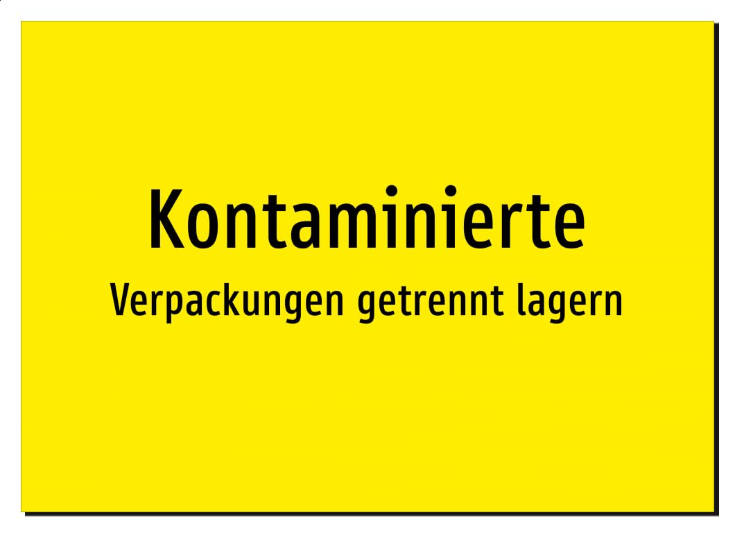 43721-DE-T-07 | Kontaminierte - Verpackungen getrennt lagern