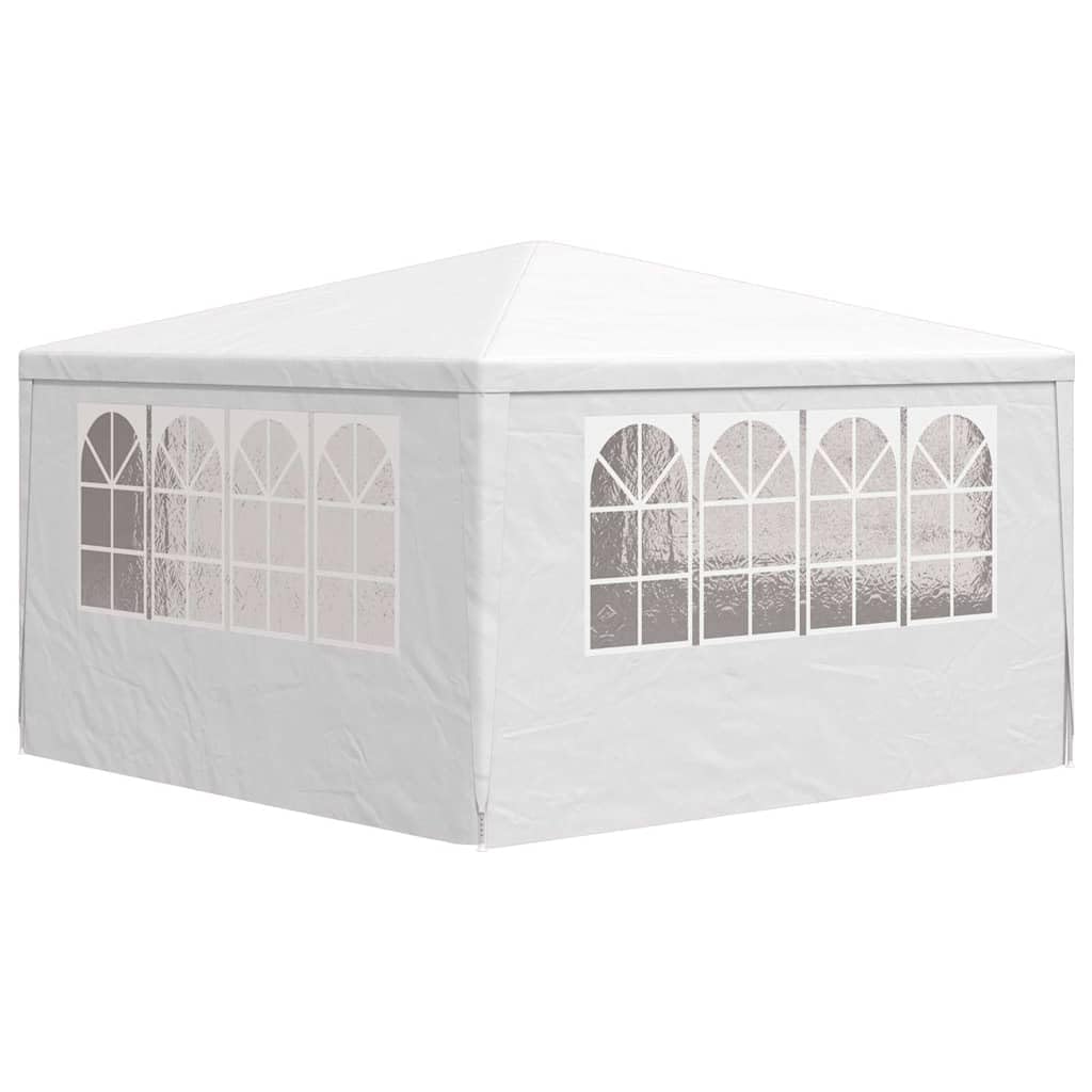 Carpa de jardín al aire libre con paredes laterales (4 x 4 m, 90 g/m², pabellón para camping, boda, fiesta, mercado, playa