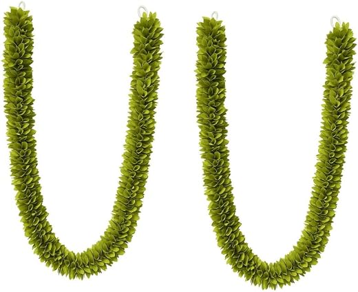 Decaarday Artificial Flower Garland Pack of 2 – 38 Inch Decorative Cloth & Plastic Garlands for Home, Wall, Festival, Pooj...