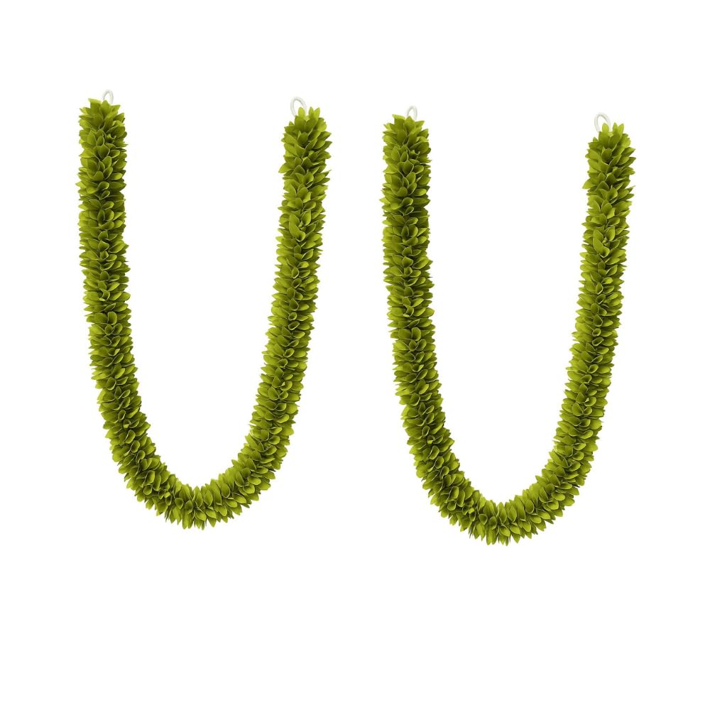 Decaarday Artificial Flower Garland Pack of 2 – 38 Inch Decorative Cloth & Plastic Garlands for Home, Wall, Festival, Pooj...