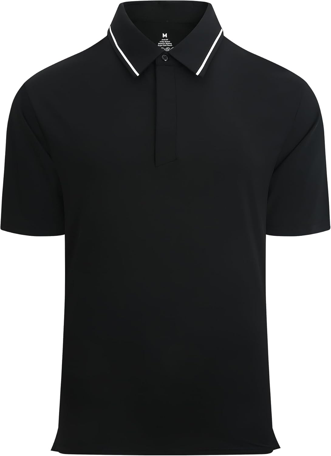 Alex Vando Mens Seamless Golf Shirt Moisture Wicking Quick-Dry Tailored Fit Polo Shirts