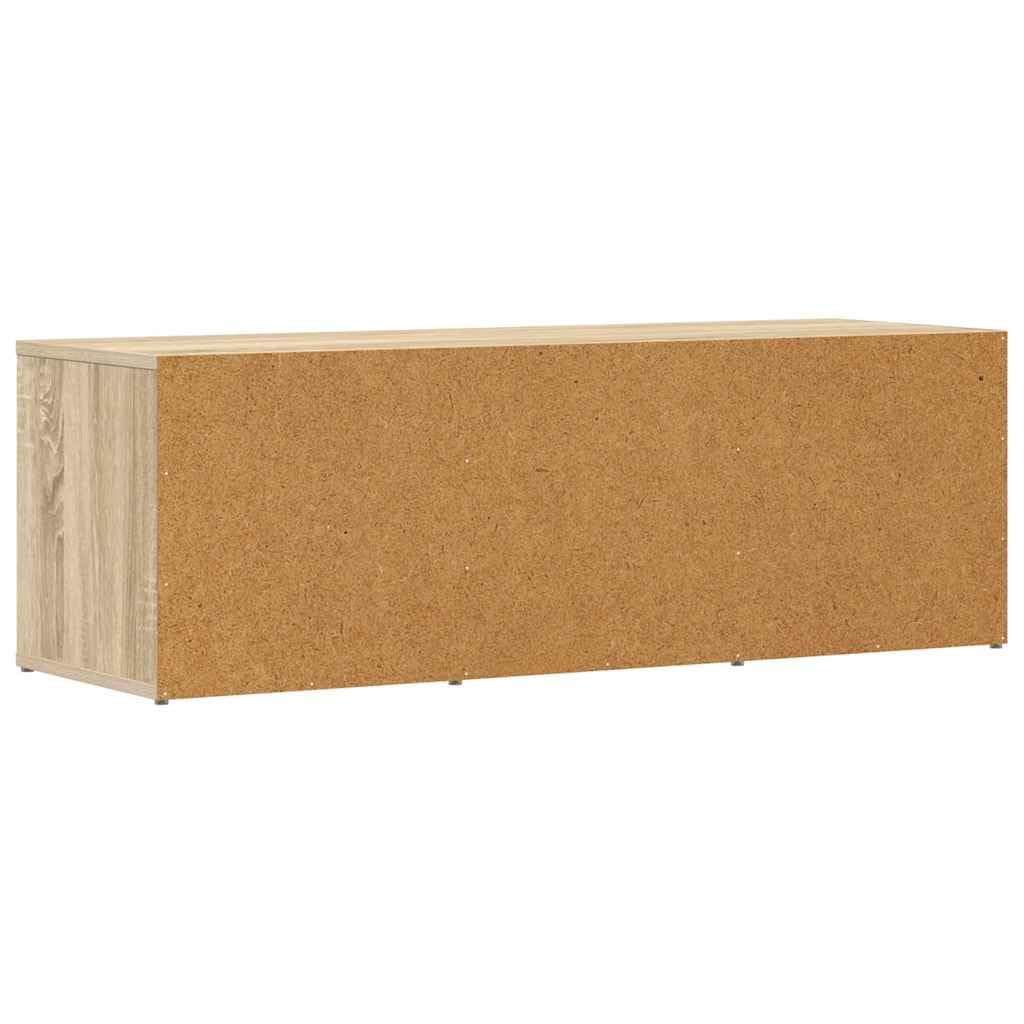 Szafka na buty, dąb Sonoma, materiał drewnopochodny, 105 x 35 x 35 cm, z 4 półkami, ławka do siedzenia, korytarz, garderoba, regał na buty, organizer do przechowywania