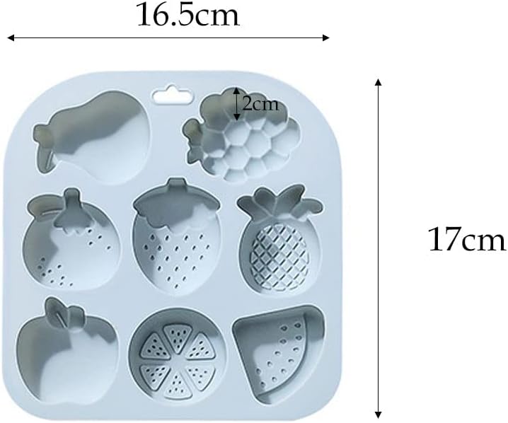 2 Pezzi Stampi In Silicone A Forma Di Frutta 3D Fragola Ananas Utilizzato Per Torta Fai Da Te Biscotti Sapone Budino Di Zucchero Caramelle Al