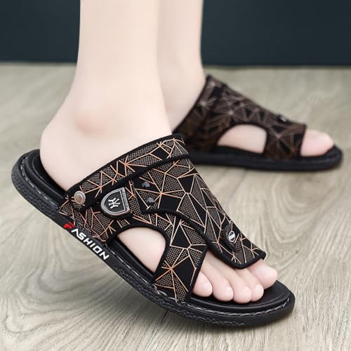 Summer Men's Beach Sandals With Orthopedic Bunion Corrector,Stylish Comfortable Hallux Valgus Flip Flops,Non-Slip Plantar Fasciitis Slippers3