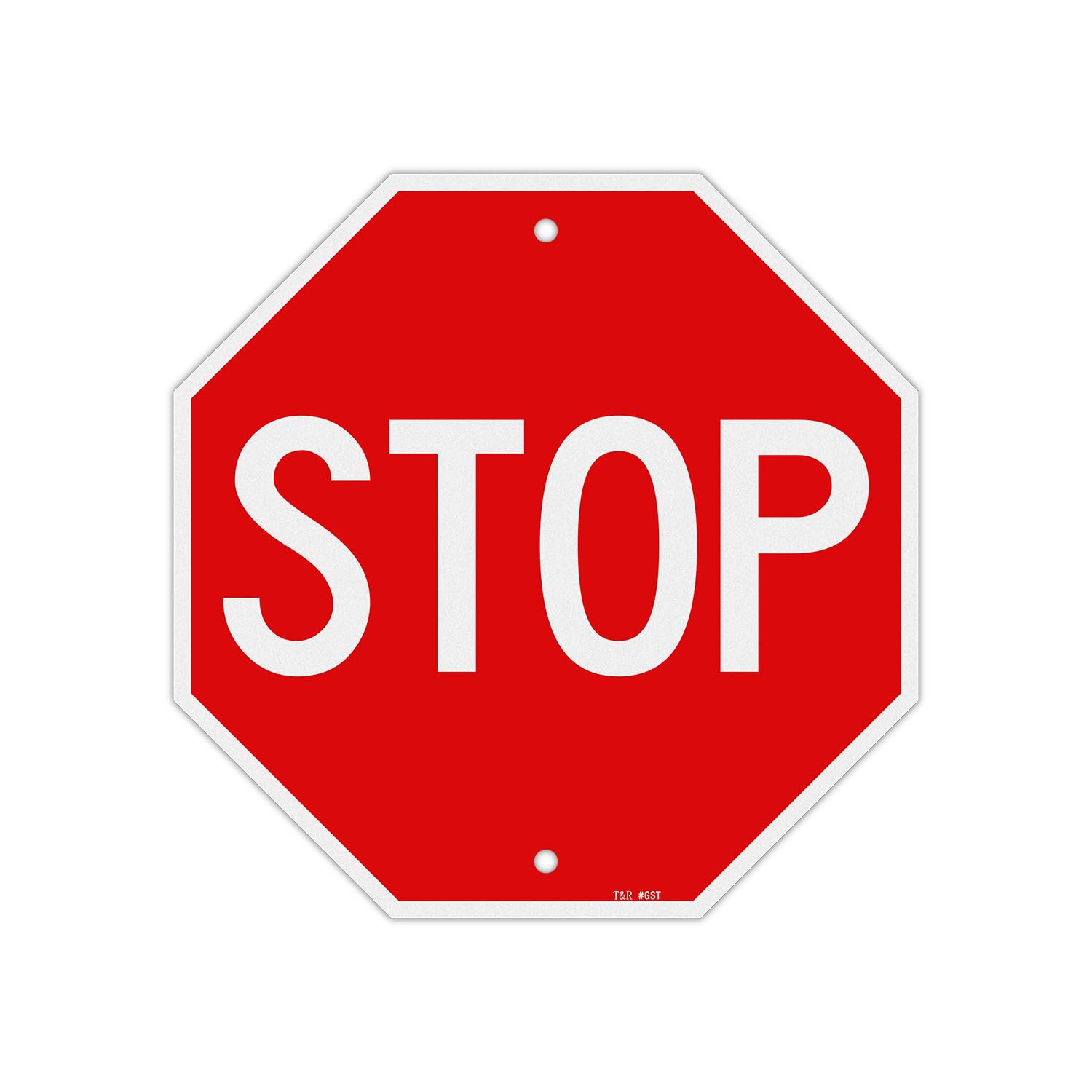 T&R (2 Pack) Stop Slow Sign with Handle, 13 x 13 Inches Double Sided Stop/Slow Traffic Sign, Rust Free Aluminum Reflective, Weather Resistant, Waterproof, Fade Resistant, Easy to Mount. — Amazon image 9
