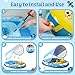 Baby Pool Float with Canopy UPF50+ Sun Protection, Baby Swimming Float with Toy Play Console, Toddler Pool Floats with Adjustable Safety Seat for Kids Infant Todder Girls Boys Aged 6-36 Months (Blue)