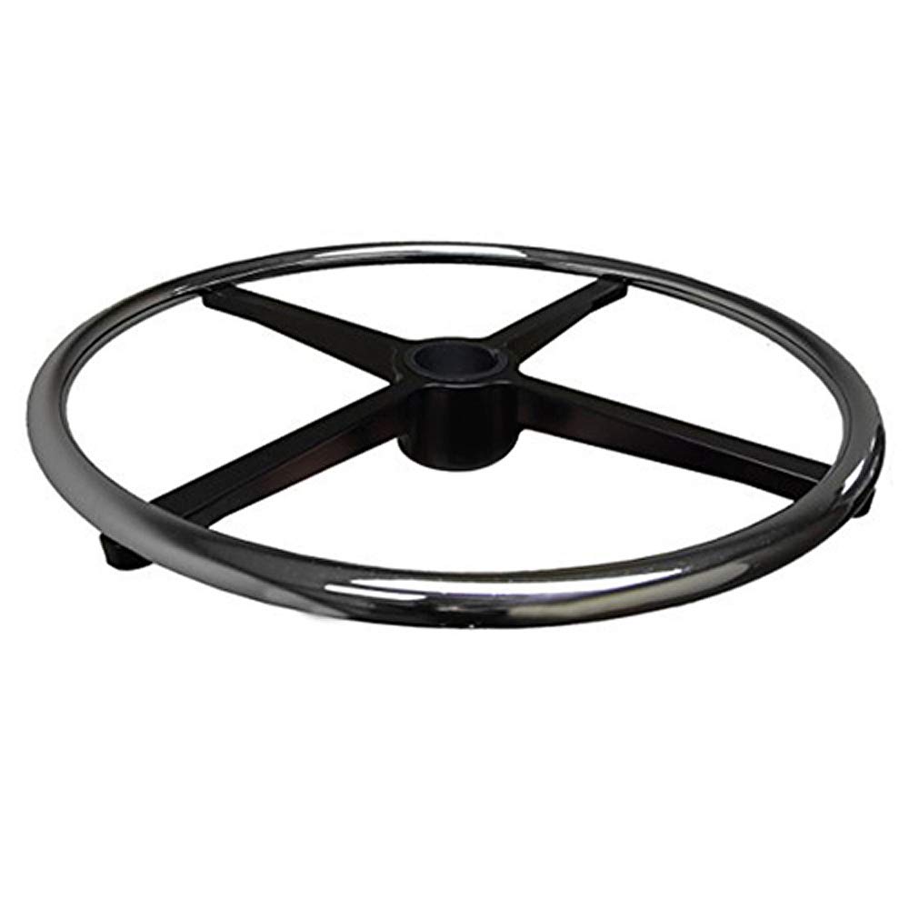 Perch Chairs & Stools Adjustable 20" Diameter Cast Aluminum Chrome Polished Foot Ring