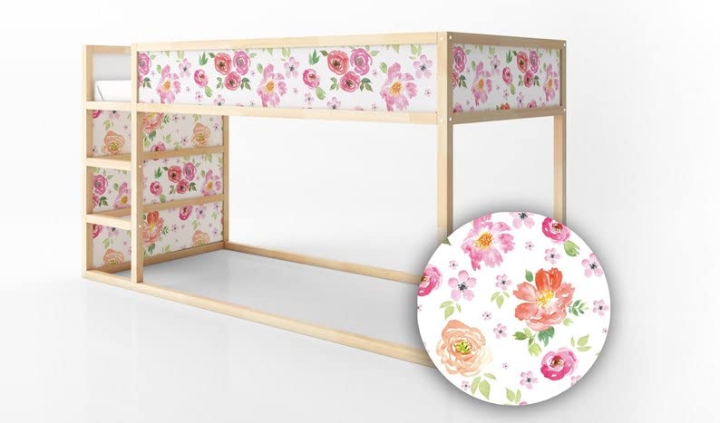 Vinilos decorativos rosas acuarela para muebles