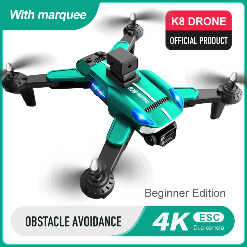 Foldable Drones with Camera for Adults 4k,Four-Way Avoidance,8K ESC Dual Camera,Drones for Adults,Hobby rc Quadcopters & Multirotors