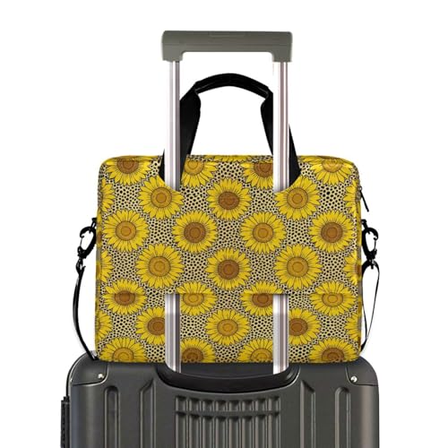 Maletín para portátil 15.6 pulg con asa y correa amarillo miniatura 4