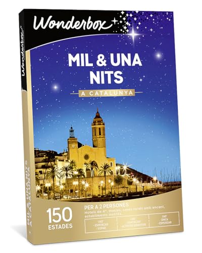 WONDERBOX Caja Regalo - MIL & UNA NITS A CATALUNYA - una estancia con diferentes opciones a elegir entre 200 estancias mágicas para dos personas.