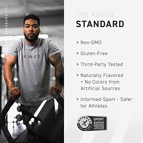 Apple Cider Vinegar Supplement | Kaged | Clean Burn Powder, Energy Powder With Organic Caffeine, Orange Mango, 30 Servings #TOP5