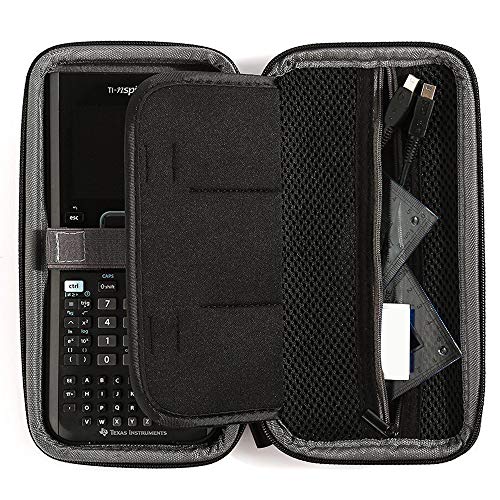 Case for Texas Instruments Ti Nspire CX CAS/CX II CAS Color Graphing Calculator, Large Capacity for Pens, Cables and Other Accessories -Black (Box Only)