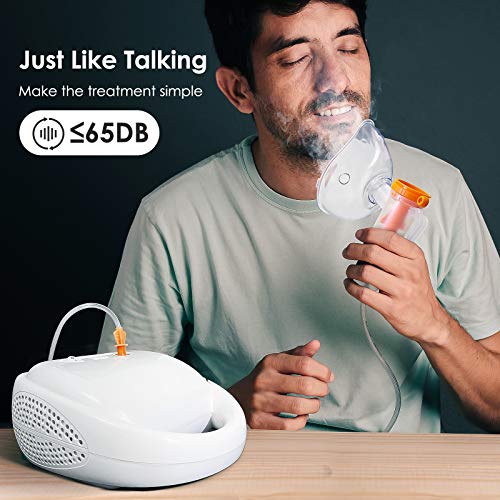 JUWA Portable Nebulizer Machine, Personal Cool Mist Inhaler, 120V Desktop Compressor Nebulizer with Complete Set of Accessories - Thumbnail 7