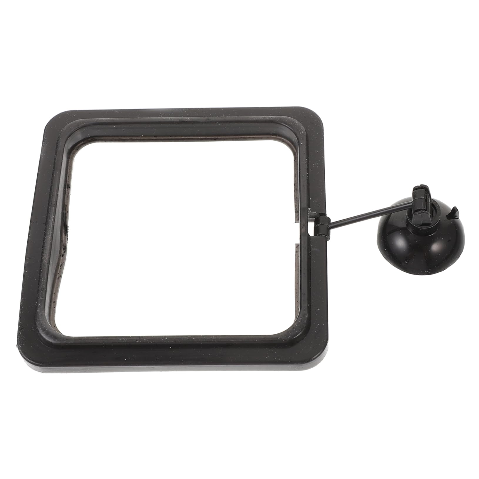 GANAZONO Fish Feeding Square Floating Food Square Floating Food Circle Aquarium Fish Feeder Fish Tank Ring Feeder Black