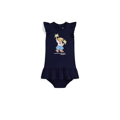 Polo Ralph Lauren Kids Polo Bear Cotton Jersey Dress Bloomer (Infant) Girl