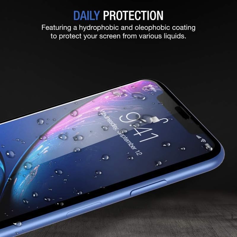 Image of TANTEK TitanGuard Tempered Glass Screen Protector Guard for iPhone X /XS / 11 Pro (5.8 Inch)- 9H Hardness, Military Grade, Anti-Static, Easy Installation Kit - 1 PACK