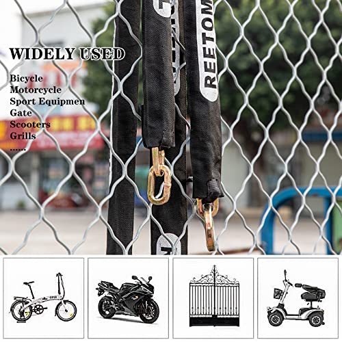 REETOMETAL Corrente de segurança de 3 m × 9 mm (23/64