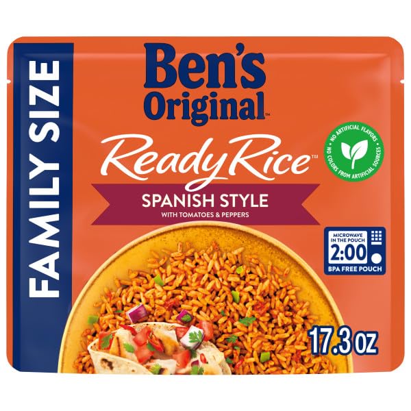 Miniatura 3 de Ben's Original Arroz listo con sabor, estilo español, arroz para microondas para un almuerzo fácil, adecuado para vegetarianos, paquete múltiple