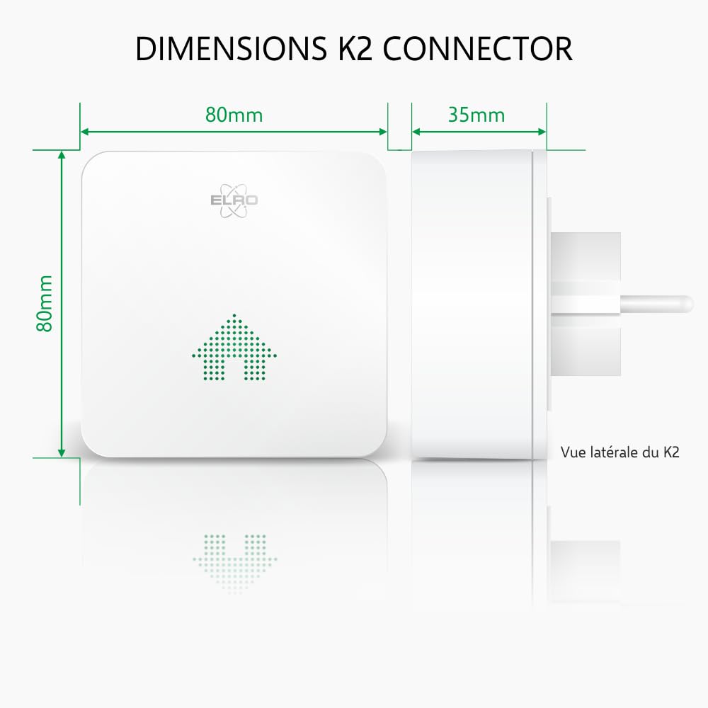 ELRO Connects K2 Connector SF50GA - Łączy wszystkie produkty ELRO Connects z aplikacją ELRO Connects 2.0