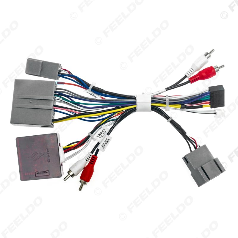 Car 16pin for Audio Wiring Harness with Canbus Box for Chevrolet Blazer for Ford Explorer Stereo Installation Wire Adapter #6496 - (Color Name: CANBUS Box Harness)