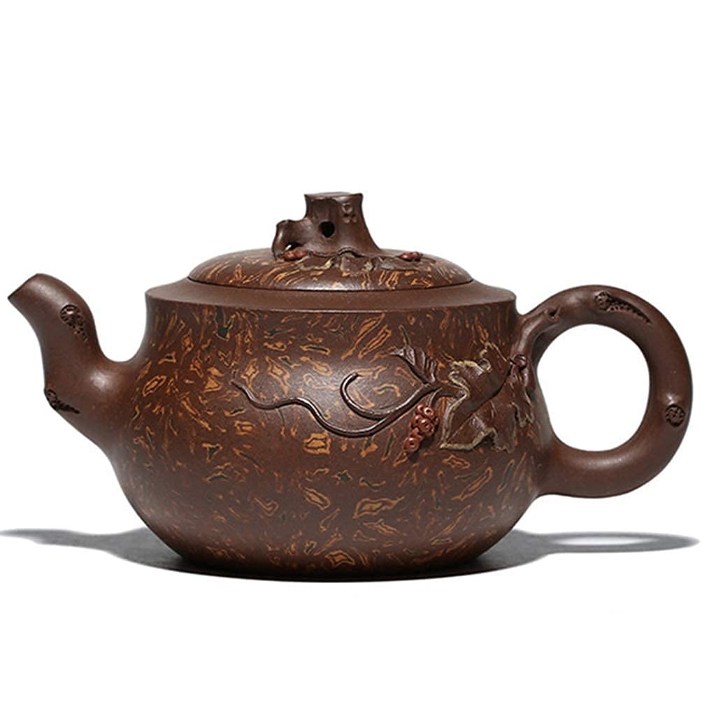 Teiere retrò in Stile Cinese Teiera in Argilla Viola Bollitore Fatto a Mano Set da tè Grande capacità 360 ml Ambizione Elevata