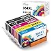 Q-image 364XL Cartucce d'inchiostro Compatibili per HP 364 XL Cartucce Sostituzione per HP Photosmart 5510 5520 5524 6510 6520 7510 7520, HP Deskjet 3070A 3520 3522, HP Officejet 4610 4620 4622