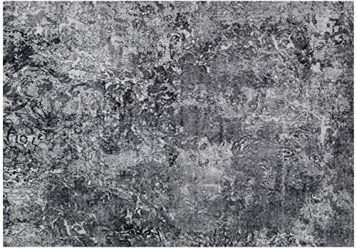 Area Rug Living Room Rugs: 8X10 Indoor Abstract Soft Fluffy Pile Large Carpet With Low Shaggy For Bedroom Dining Room Home Office Decor Under Kitchen Table Washable - Retro Gray #TOP1