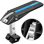 Car Door Step, TOOENJOY Universal 5-Level Adjustable Foldable Car Door Pedal Hook Support Both feet Stand Easy Access to Car Roof for Most Car (Black)