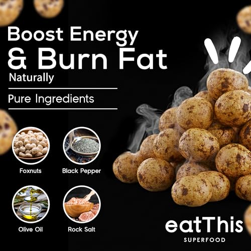 Image of EatThis Superfood Roasted Foxnuts (Makhana) Barbecue | Crunchy Healthy Snack | Olive Oil Roasted | Vegan, Gluten Free, Non-GMO | Pack of 4-12 oz