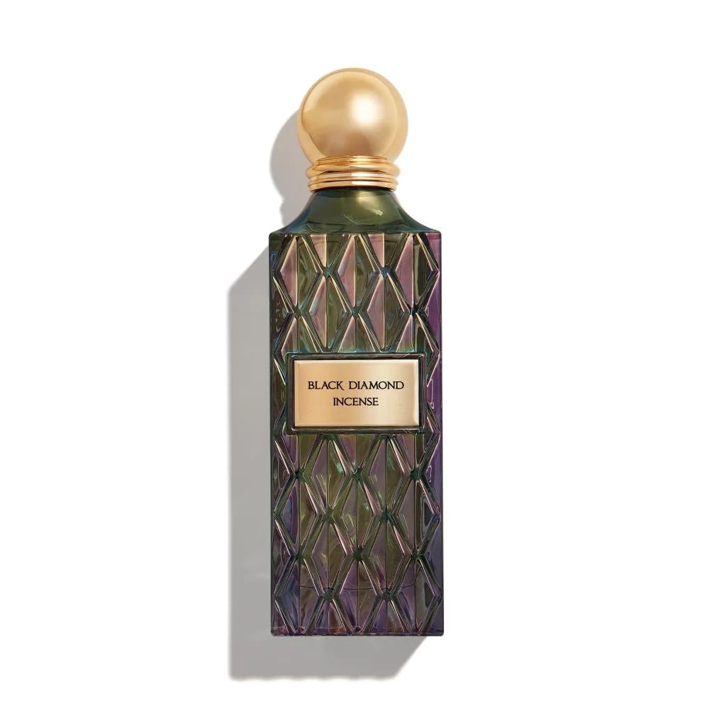 Black Diamond - Incense 150 ML IBRAHEEM AL QURASHI | Iris Fragrance, Imported from Saudi Arabia, 150ml Bottle, Iridescent Bottle Design, Gold Cap-picture-23