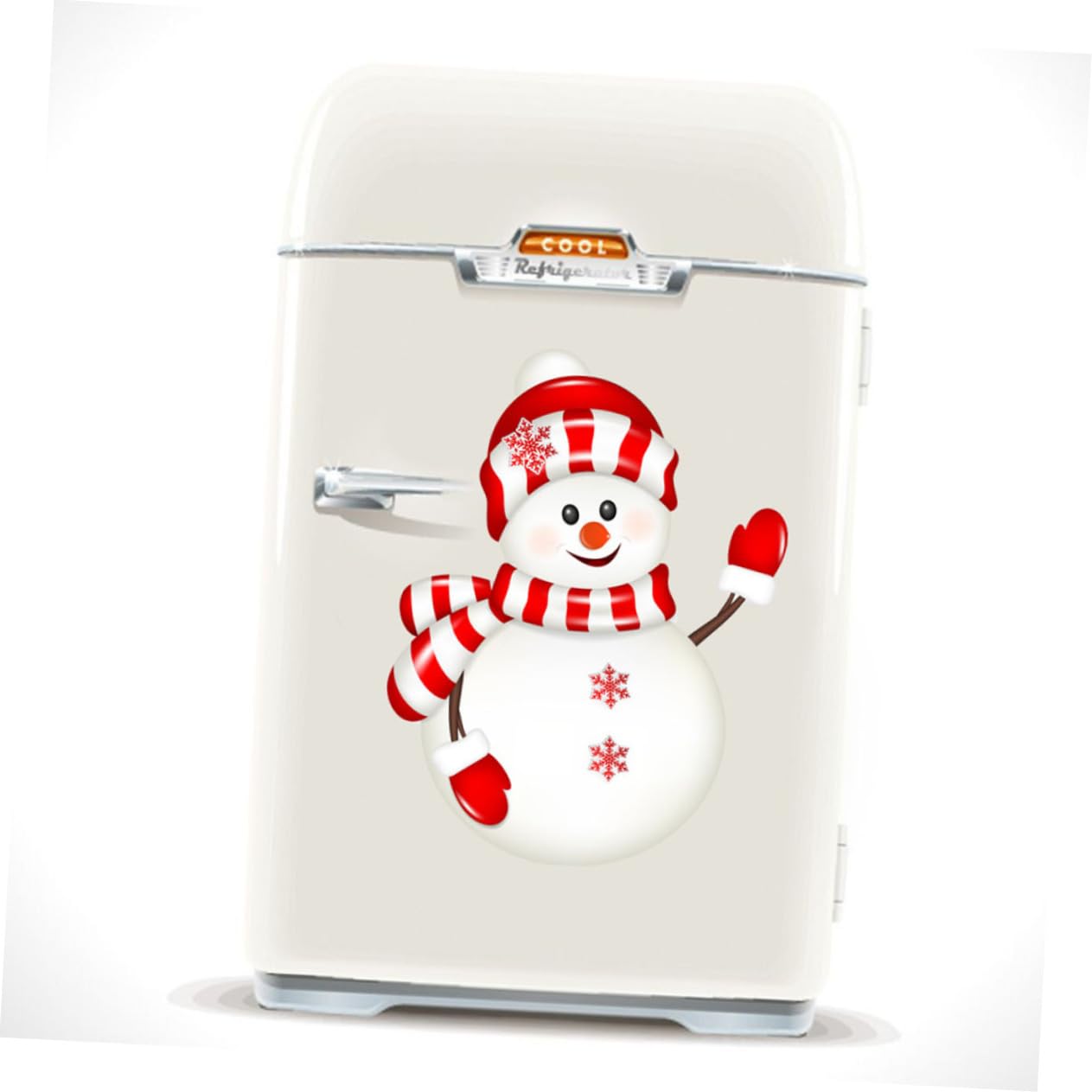Cabilock 6Sets Aufkleber Ornamente Weihnachts Wanddekoration Zubehör Für Die Hausbar Tischsets Für Den Tisch Künstliche Schneedekorationen Fensteraufkleber Weihnachtsdeko 2blätter*6