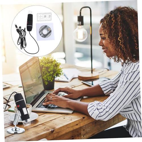 Microscope numérique portable USB HD en ABS et alliage pour labo - 4