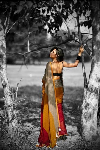 Image of Pure Cotton Saree | Soft & Lightweight | Handloom Woven Elegance for Festive & Casual Wear