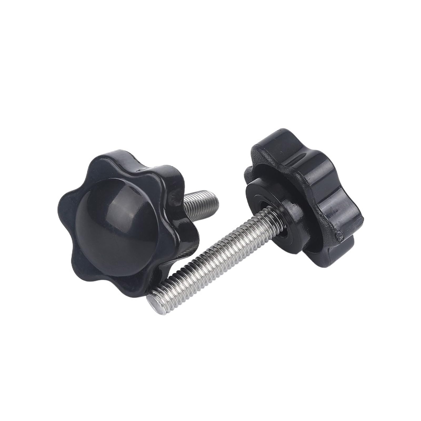 Set Manopole Vite Di Serraggio M4 M5 M6 - 20/25 PZ Con Testa Rotonda Zigrinata Per Macchinari