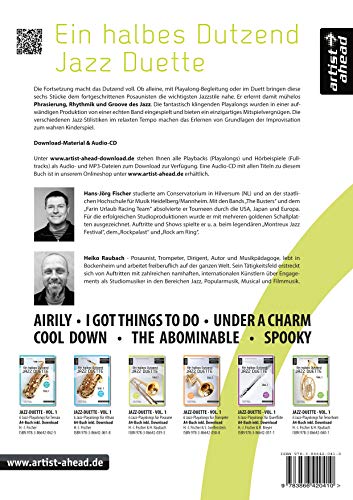 Ein halbes Dutzend Jazz-Duette - Vol. 2 - Posaune: 6 Jazz-Playalongs (inkl. Download). Spielbuch. Musiknoten.