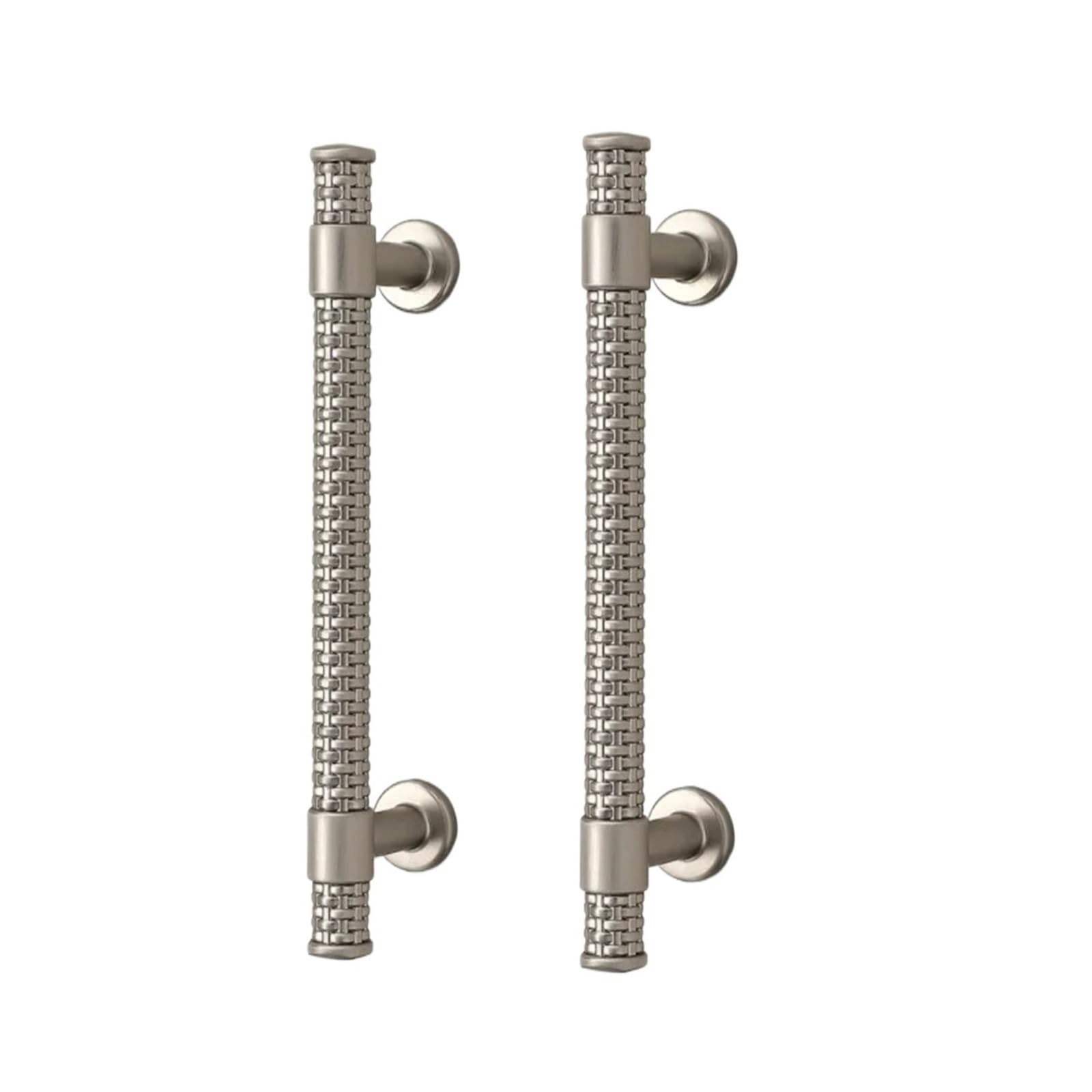 ZRHWSPD Brushed Nickel Cabinet Pulls Nickel Brushed Wardrobe Closet Storage Handles Cabinet Pulls Drawer Knobs Kitchen Accessories Furniture(Nickel 5505 96mm)