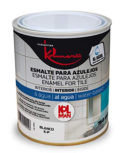 Esmalte para azulejos al agua kolman. Pintura de azulejos (750 ml, colores claros)