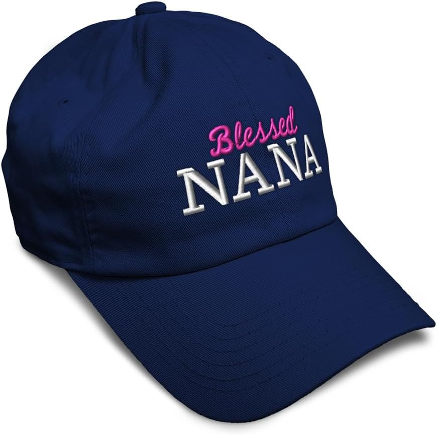 Soft Baseball Hat Embroidered Dad Hat Blessed Nana Mama Mother Jesus Christian Men & Ladies Baseball Cap