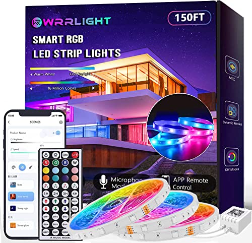 Ej's Super Car 150Ft Led Strip Lights (3 Rolls Of 50Ft) Rgb Color Changing Bluetooth Smart App Led Light Strips Smd 5050 Led Strips With Remote Led Lights For Bedroom Kitchen Home Decoration #TOP26